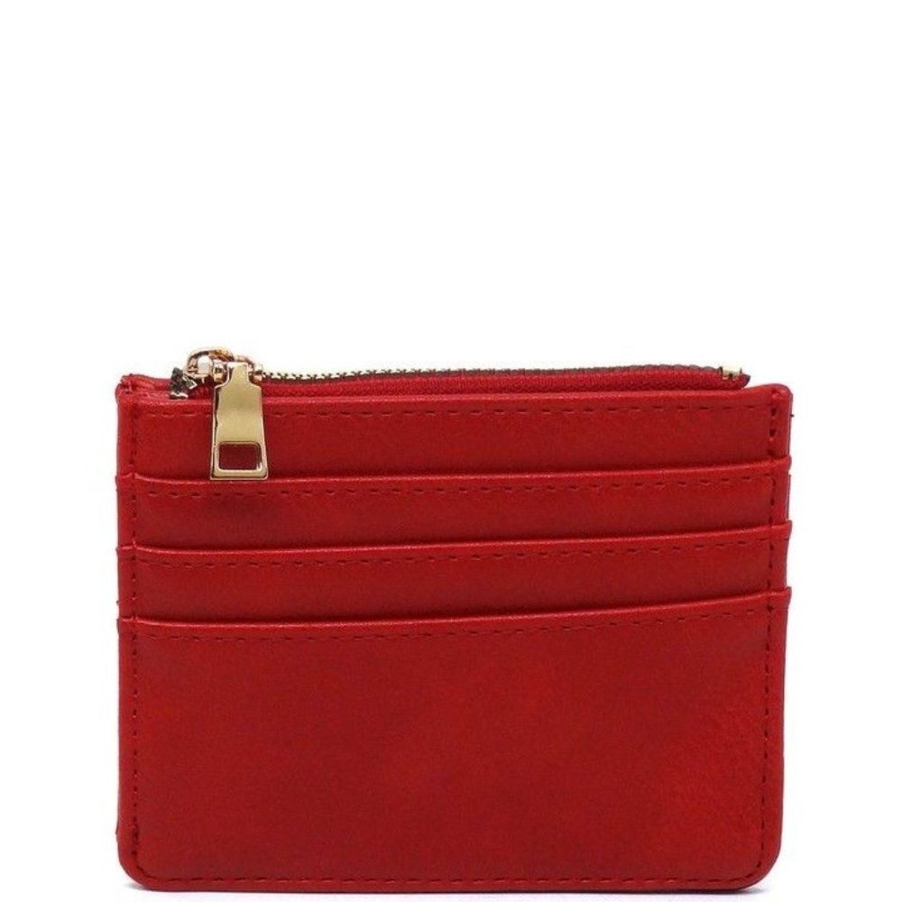 Fashion Card Holder Wallet Red Fashion Card Holder Wallet Red